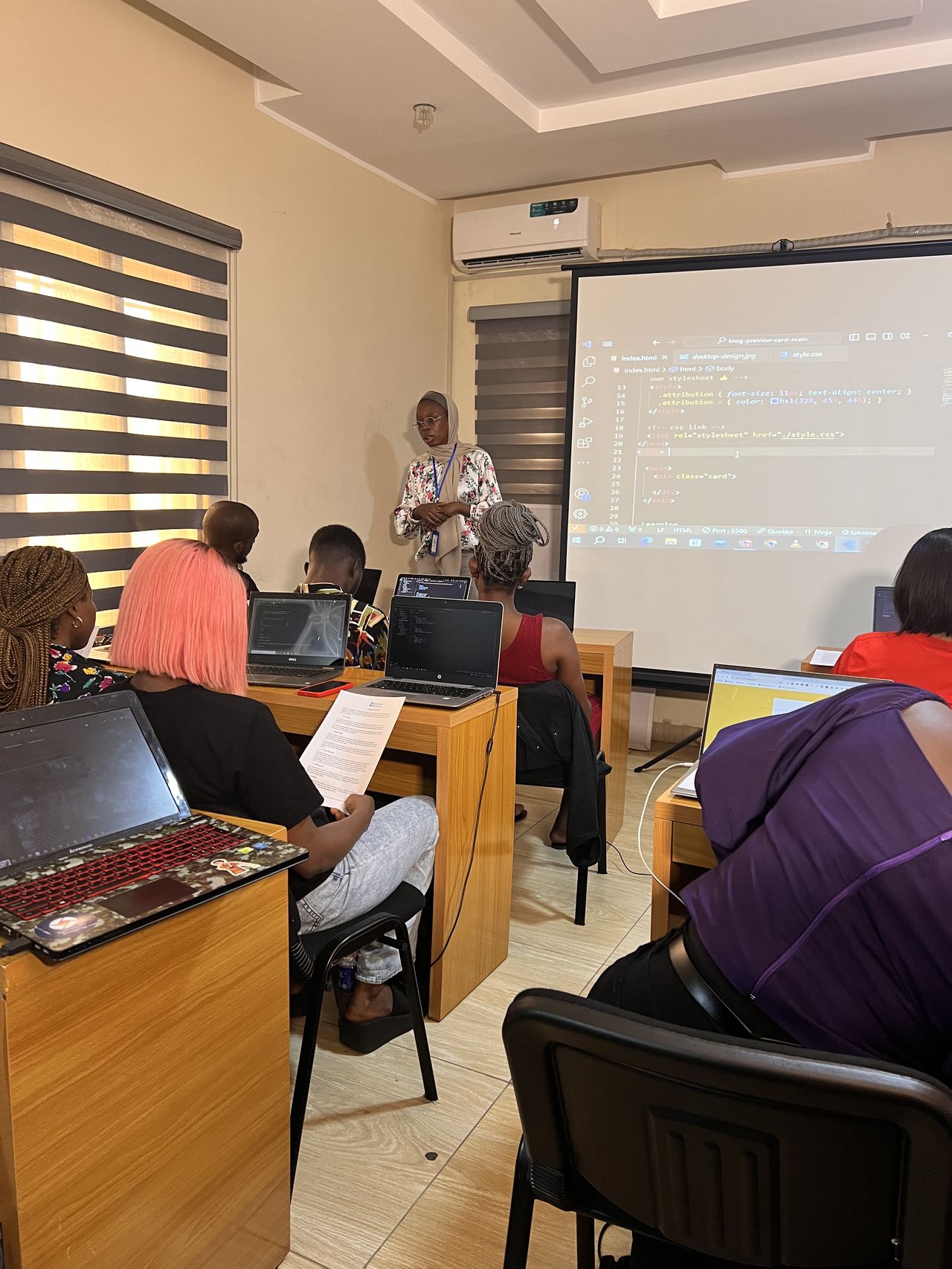 A class in session at Tech Studio Academy