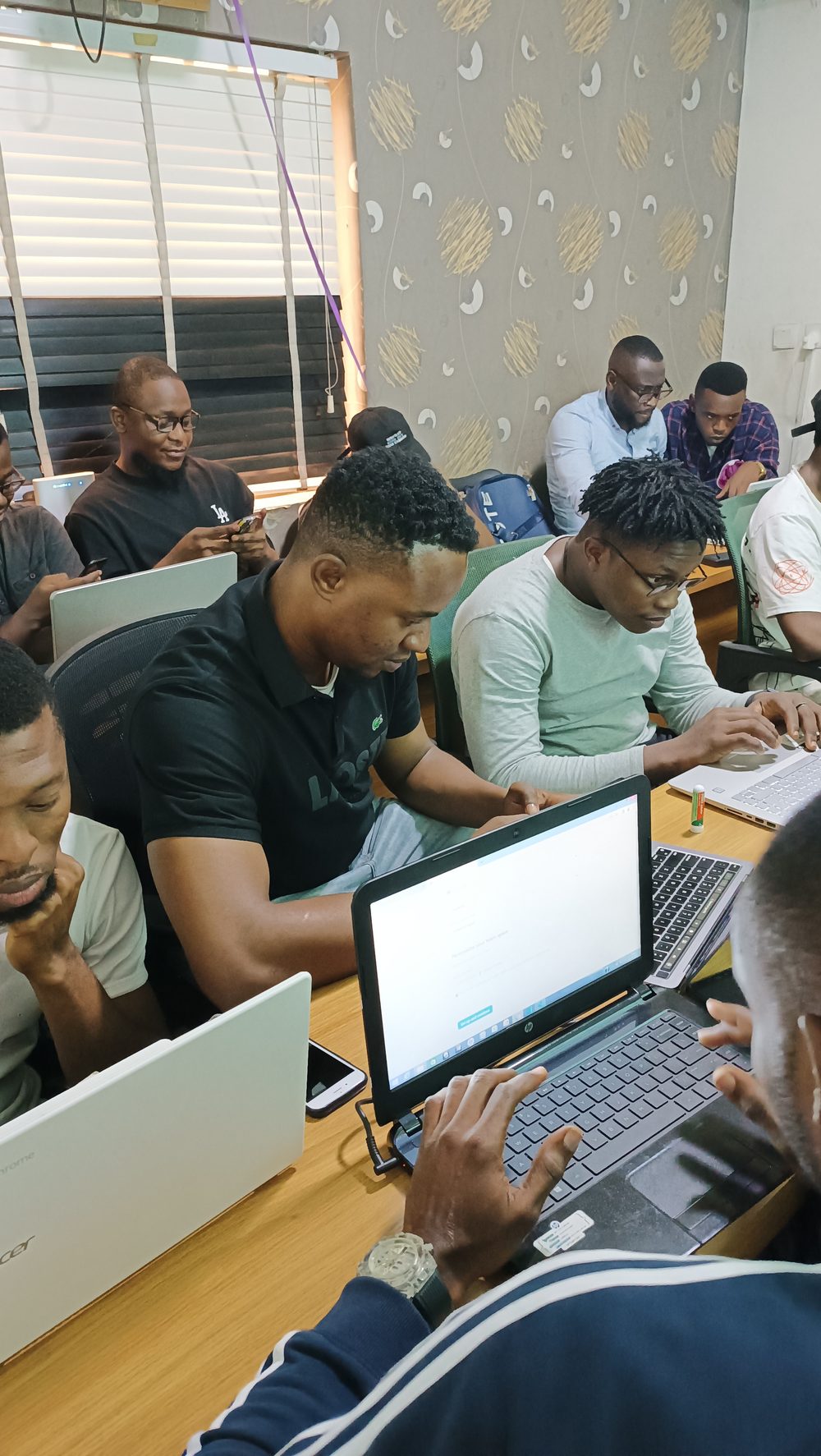 Students in the computer lab